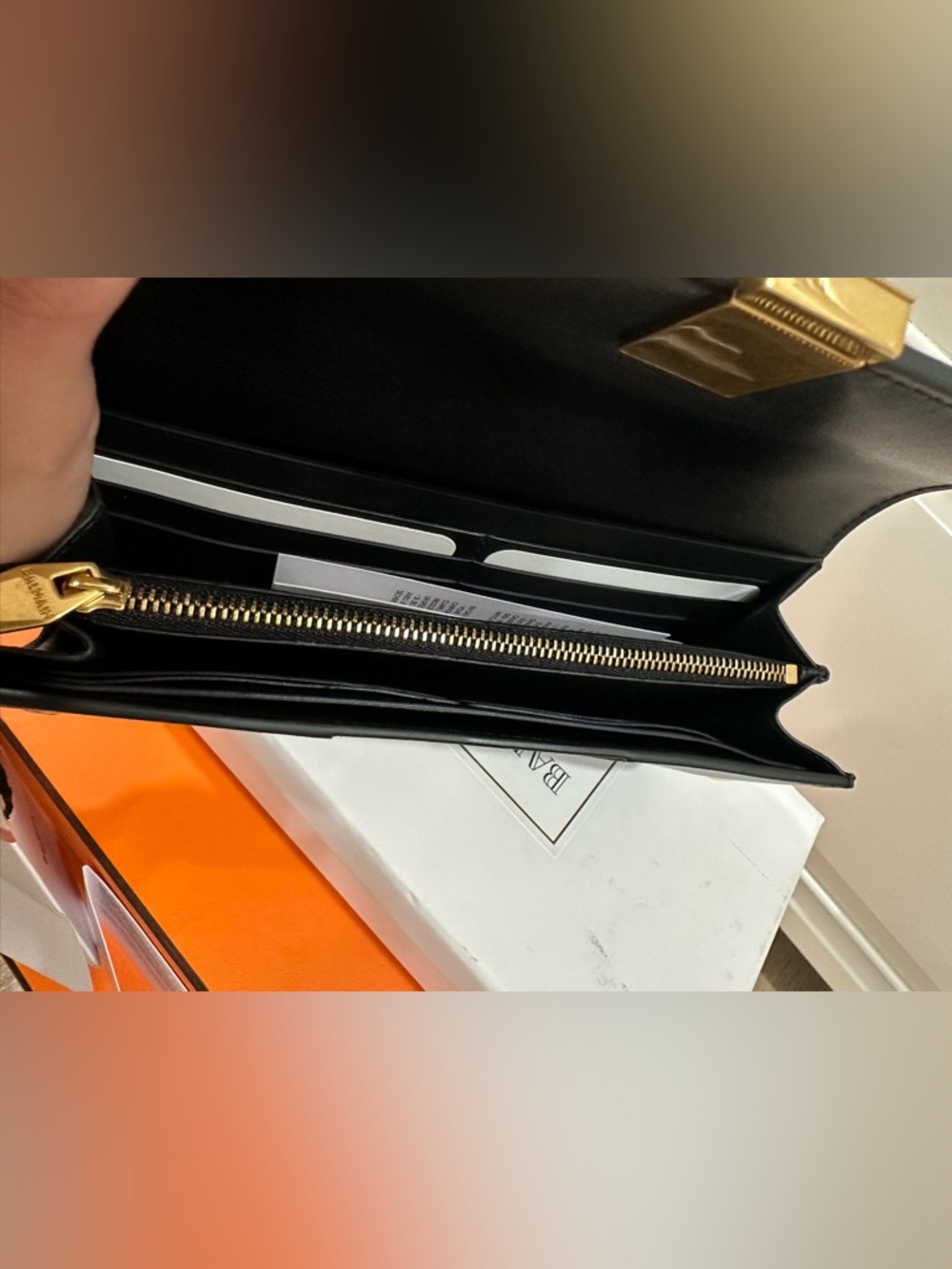 NWT Balmain 1945 Heritage Black & Ivory Long Wallet - Picture 4 of 8